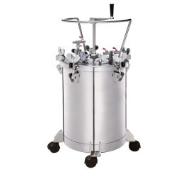 Maestro STB-20SS ΔΟΧΕΙΟ ΠΙΕΣΗΣ ΧΡΩΜΑΤΟΣ ΜΕ ΡΥΘΜΙΣΤΗ, 20LT - 16.4KG (SSTEEL-POLISHED)